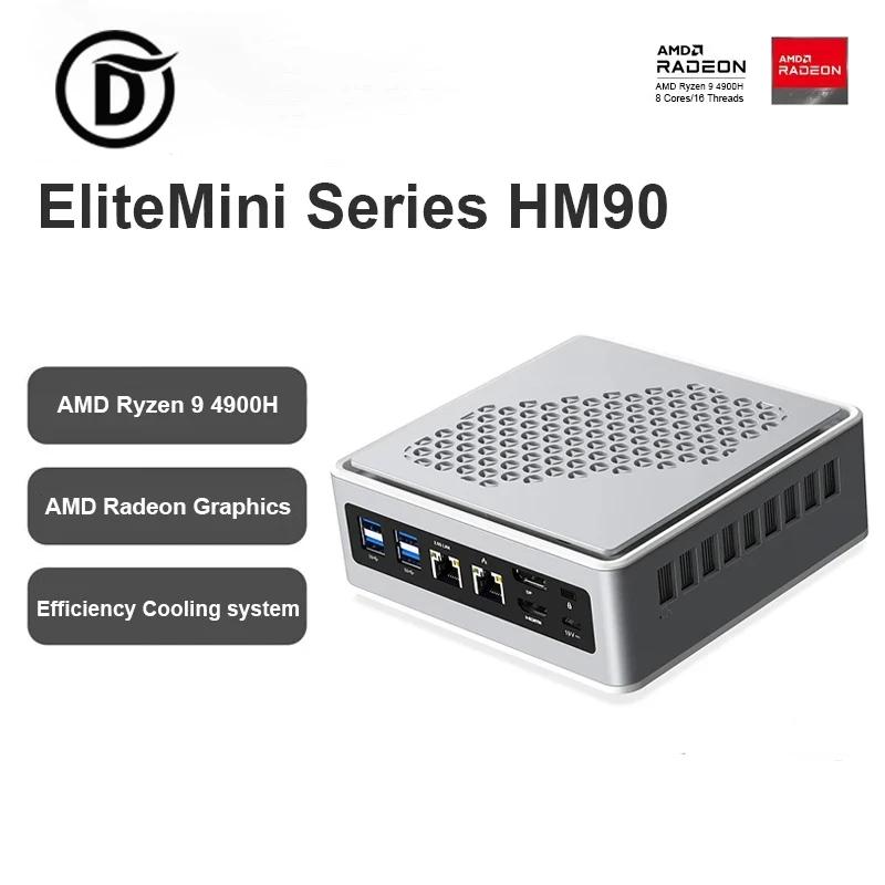 Oushedi Elitemini HM90 ̴ PC, AMD Ryzen 9 4900H ũž ǻ, RJ45 Ʈ 2 , DDR4 32GB 512GB SSD, WIFI6 HDMI ̴ PC ̸